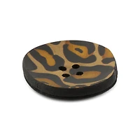 Dritz® 30mm Cheetah Recycled Leather Buttons, 3ct.