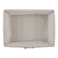 DII® Medium Rustic Bronze Chicken Wire Baskets with Stone Gingham Liners, 2ct.
