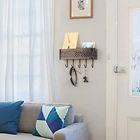 NEX™ Brown Wall Mount Metal Letter Holders Basket