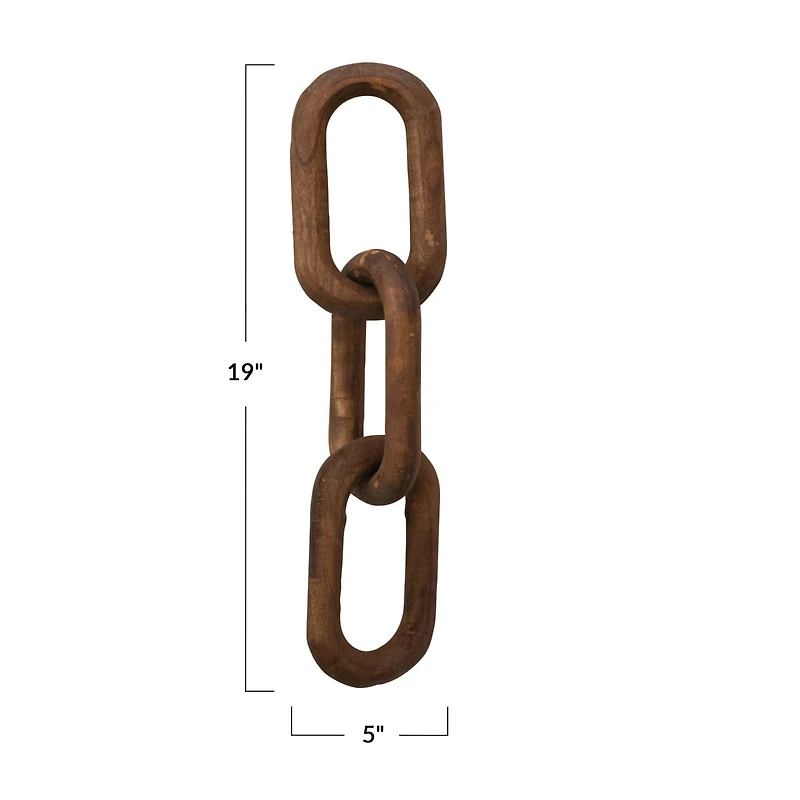 Hello Honey® 19" Reclaimed Wood Chain Accent