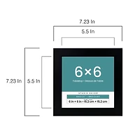 Basics™ 6" x 6" Black Flat Frame by Studio Décor®