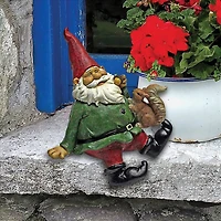 Design Toscano 6" Osbert the Garden Gnome Shelf Sitter Statues, 2ct.