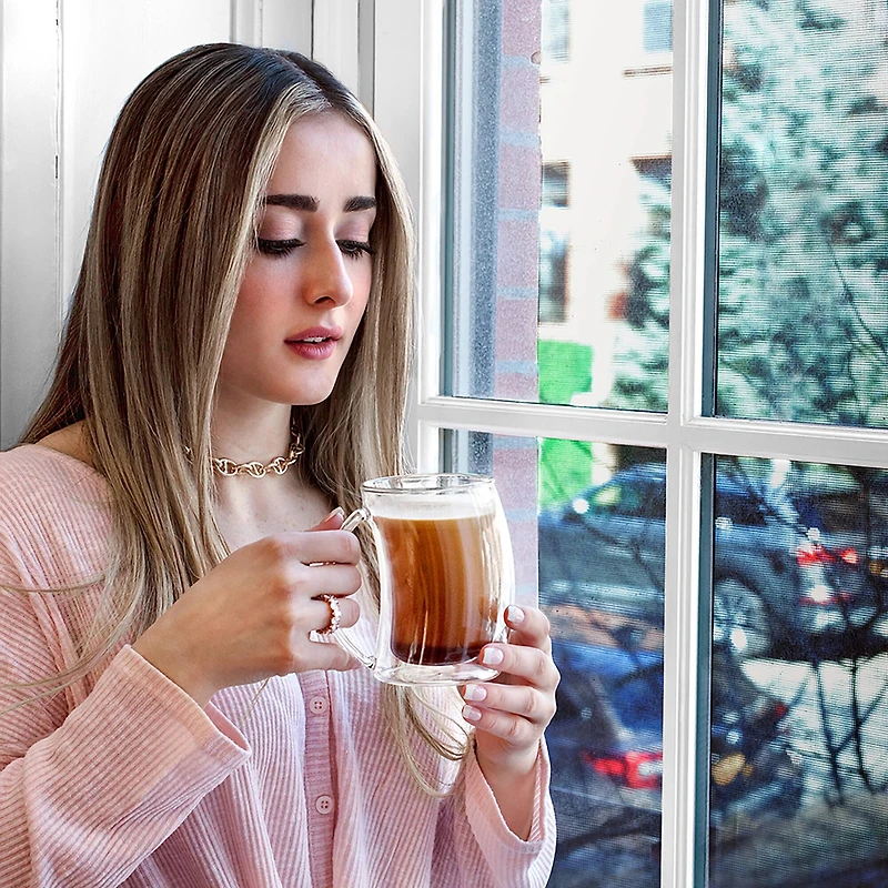 JoyJolt® Caleo Double Wall Coffee & Tea Glasses, 4ct.