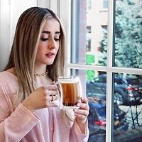 JoyJolt® Caleo Double Wall Coffee & Tea Glasses, 4ct.