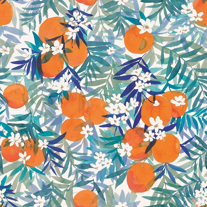 RoomMates Orange Blossom Peel & Stick Wallpaper