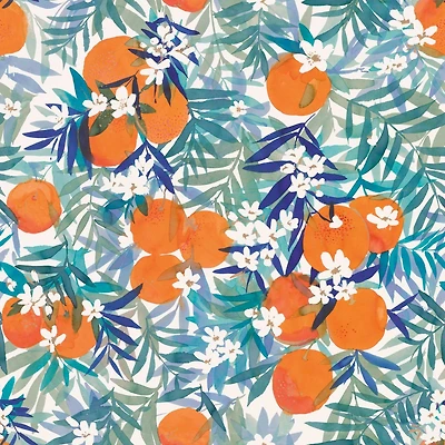 RoomMates Orange Blossom Peel & Stick Wallpaper