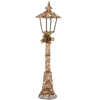60" Pre-Lit Champagne Vine Lamppost