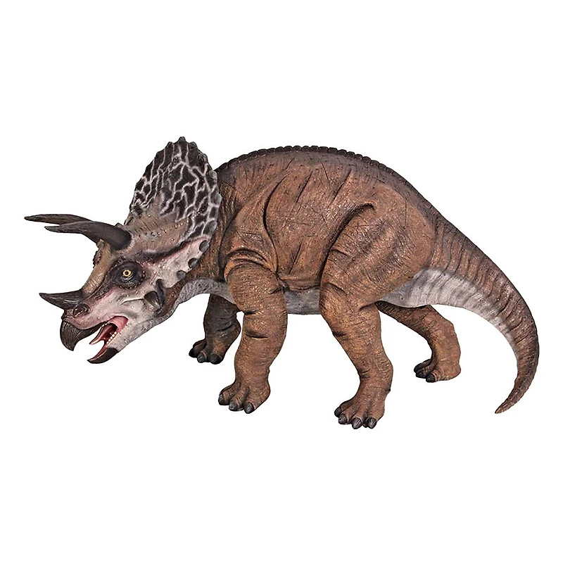 Design Toscano 20.5" Tall Triceratops Scaled Dinosaur Statue 