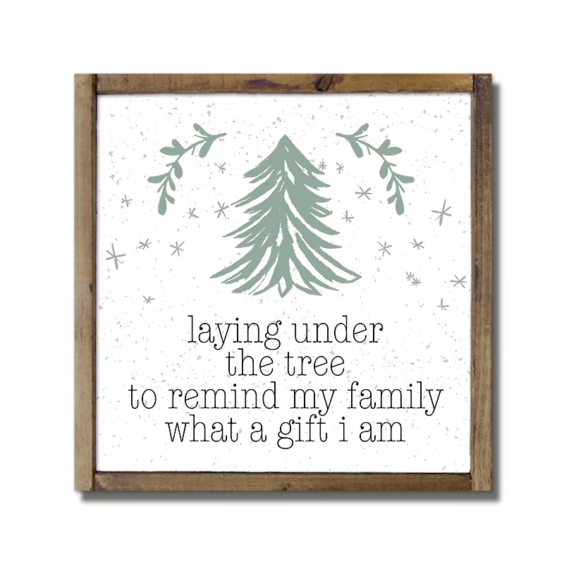 What a Gift I Am Framed Wood Plaque