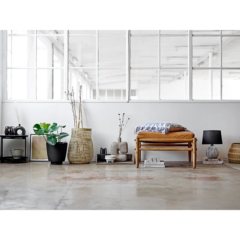 Decorative 20" Handwoven Natural Seagrass Vase