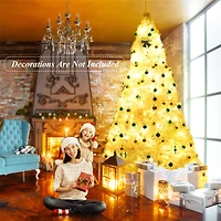 Costway 9ft. Unlit White Pine Artificial Christmas Tree