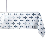 DII® 84" Anchors Print Outdoor Tablecloth with Zipper