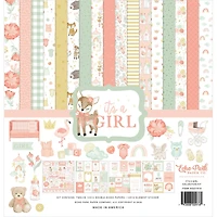 Echo Park™ Paper Co. It's a Girl Paper Craft Collection Kit, 12" x 12"