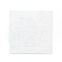 11" x 11" Gingerbread House Canvas Painting Kit by Artist's Loft™