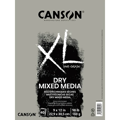 Canson® XL® Gray Sand Grain Dry Mixed Media Pad