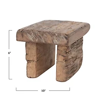 Hello Honey® 6" Natural Decorative Reclaimed Wood Pedestal