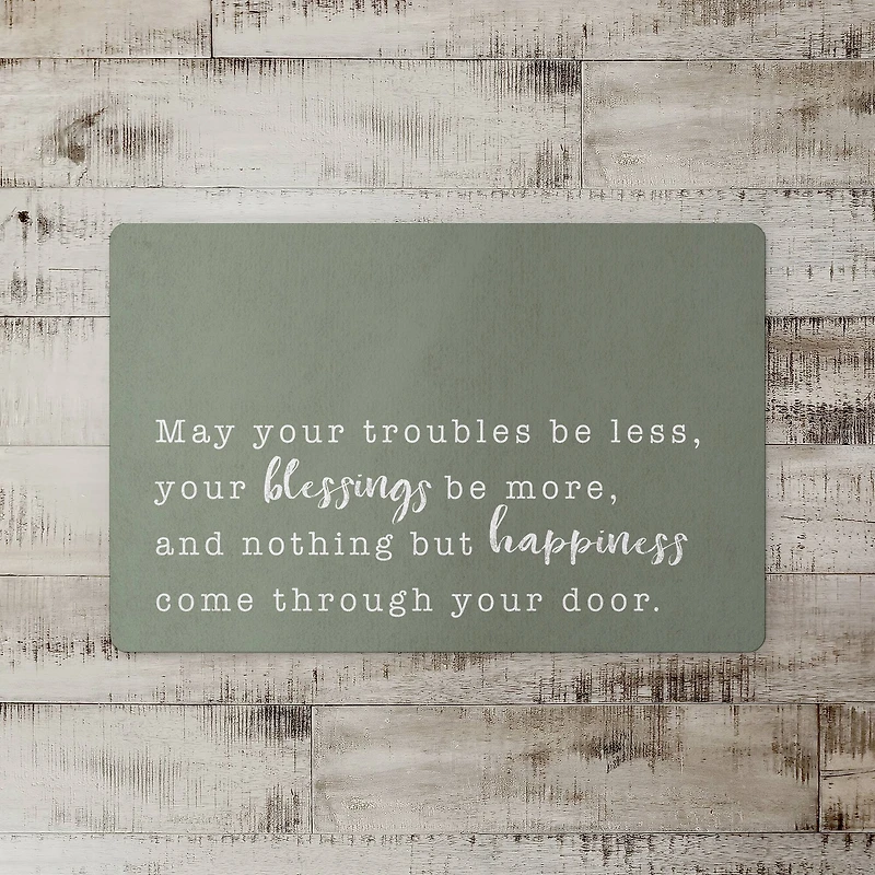 18" x 27" Sage May You Blessings be More Floor Mat