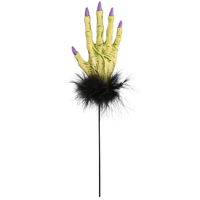 11" Witch Hand with Feathers Pick by Ashland®