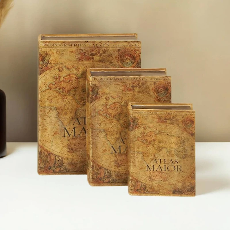 Brown Wood Atlas Traditional Box Set