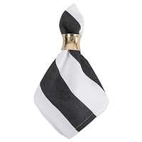 Black/White Dobby Stripe Napkin, 6ct.