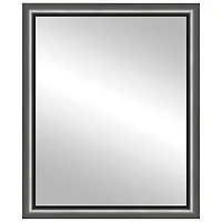 Timeless Frames® Cleo Pewter 24" x 30" Framed Mirror