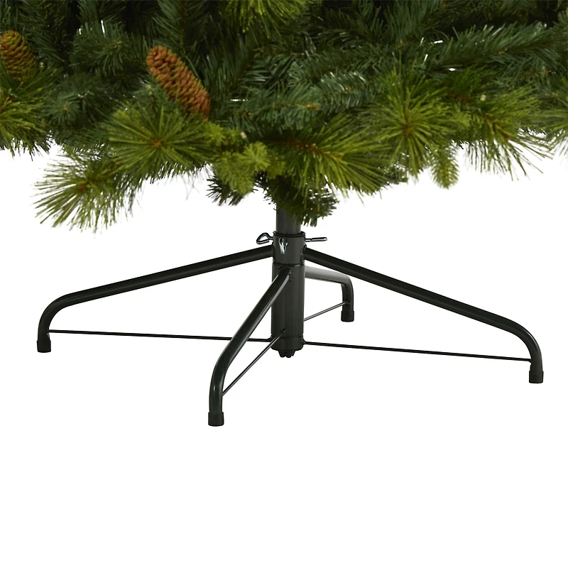 7.5ft. Pre-Lit North Carolina Mixed Pine Artificial Christmas Tree, Warm White LED Lights