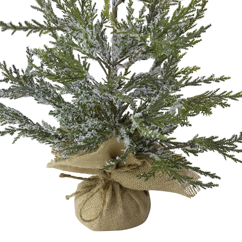 24" Unlit Real Touch™️ Iced Cedar Artificial Christmas Tree