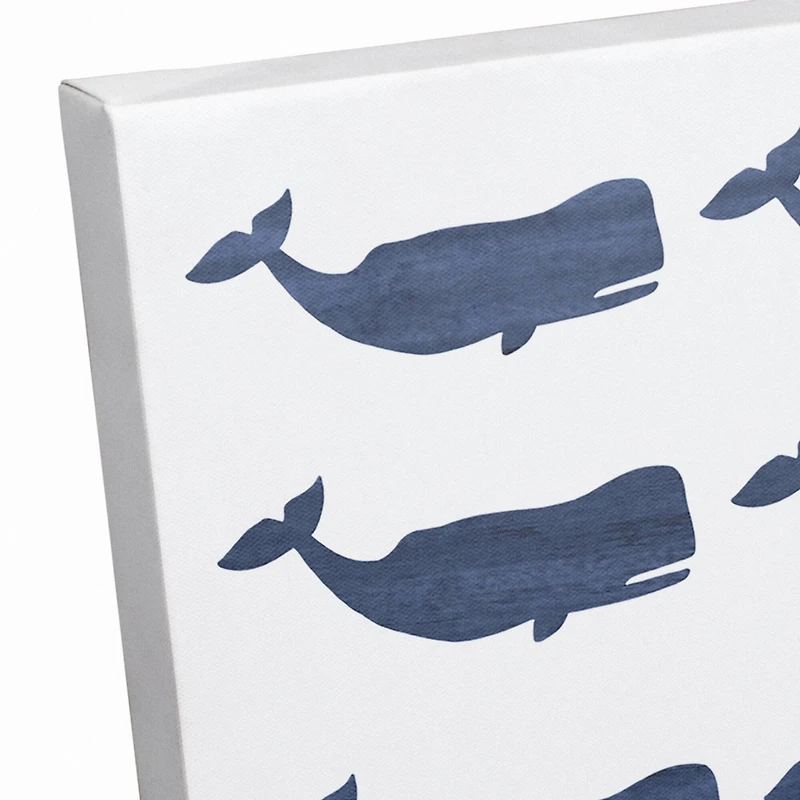 Whale Flag Canvas Wall Art