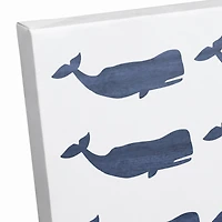 Whale Flag Canvas Wall Art