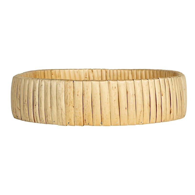 Household Essentials Natural Handwoven Nesting Oval Willow Tray Set