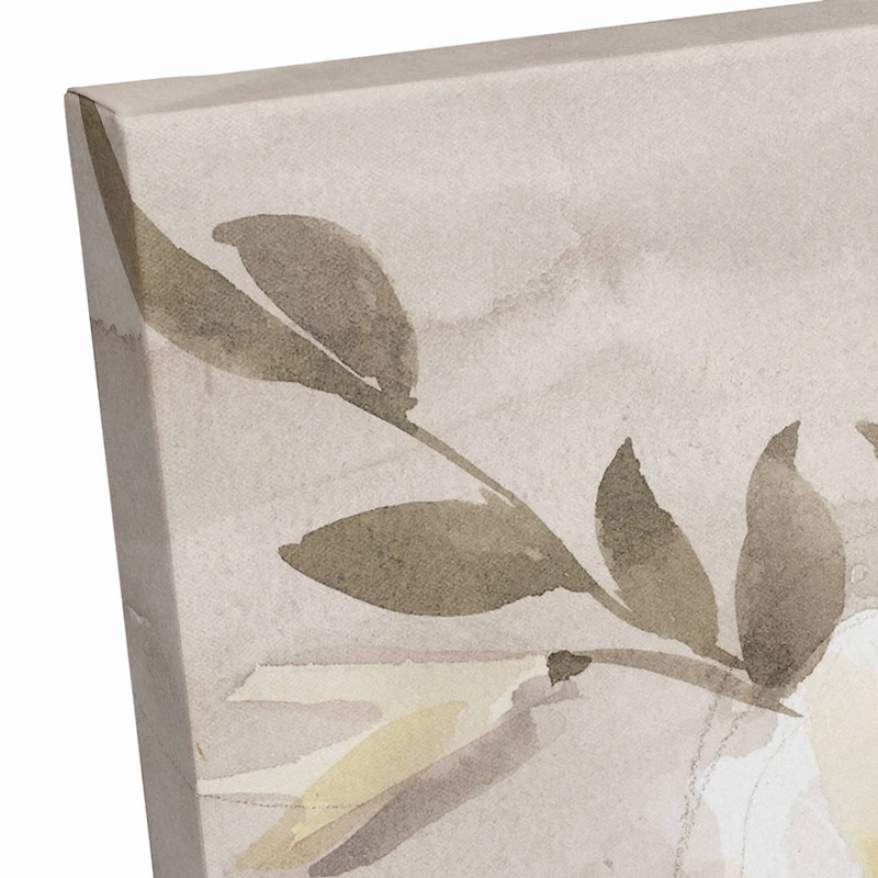 Large Neutral Florals 24" x 16" Canvas Wall Art