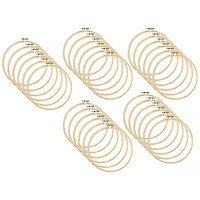 30 Pack: 7" Wooden Embroidery Hoop by Loops & Threads™