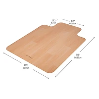 Mind Reader 9-to-5 Collection Woodtone Office Chair Mat