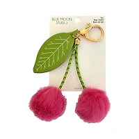 Blue Moon Studio™ Fuzzy Cherry Bag Charm
