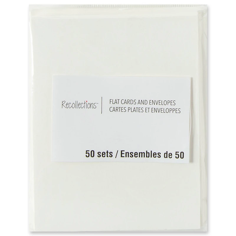 Ivory Flat Cards & Envelopes by Recollections™, 5" x 7"