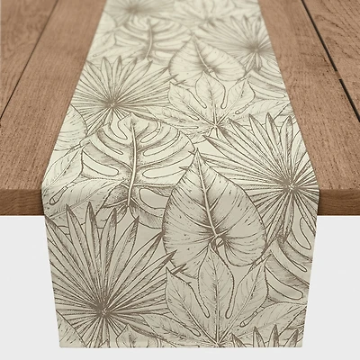 Vintage Palms Cotton Twill Runner