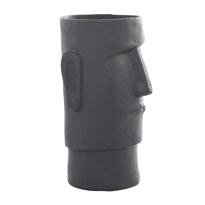 The Novogratz Grey Contemporary Abstract Planter, 12" x 13" x 23"