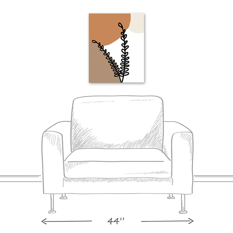 Floral Abstract 16" x 20" Canvas Wall Art