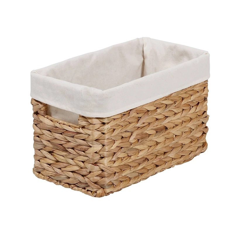 7-Piece Water Hyacinth Woven Bathroom Storage Basket Set