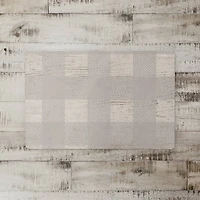 Gray Buffalo Check Floor Mat