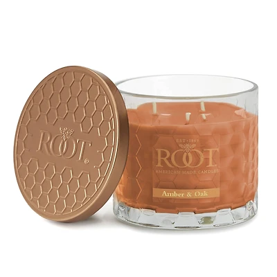 Root Candles Signature 3-Wick Honeycomb Beeswax Blend Jar Candle