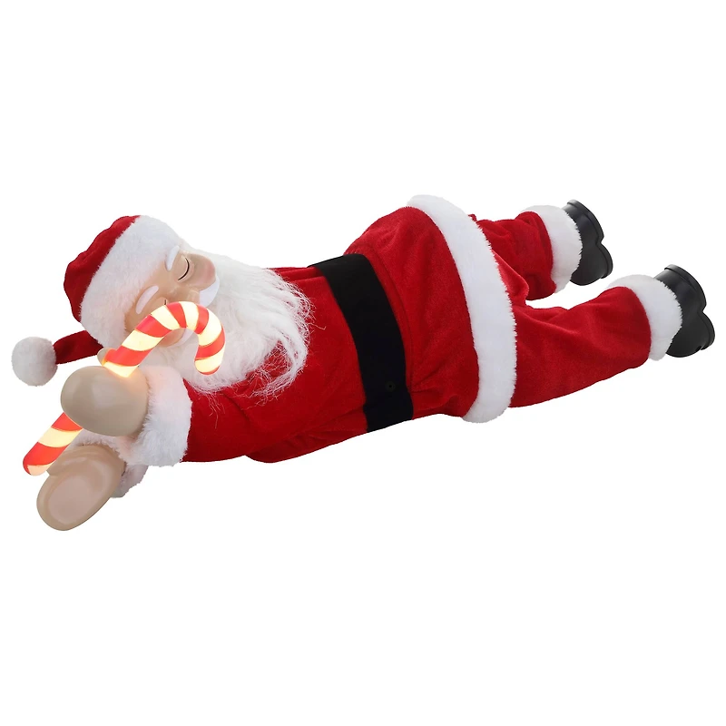19.5" Lighted Sleeping Santa