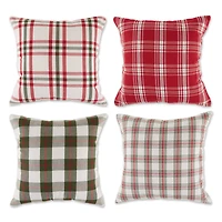 DII® Farmhouse Christmas Plaid Pillow Cover Set
