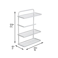 Honey Can Do White Spice Rack & Paper Towel Holder