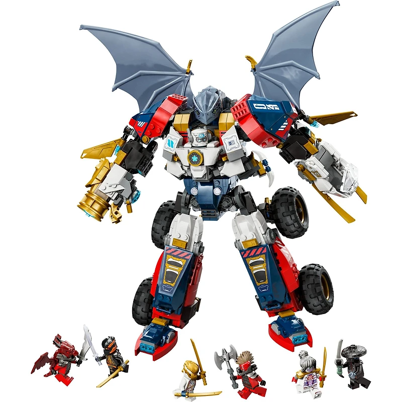 LEGO® NINJAGO® Zane’s Ultra Combiner Mech Toy 4-in-1 Building Set 71834