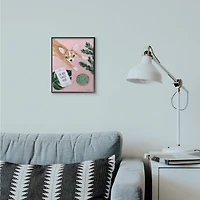 Stupell Industries Chihuahua with Phone Black Framed Wall Art