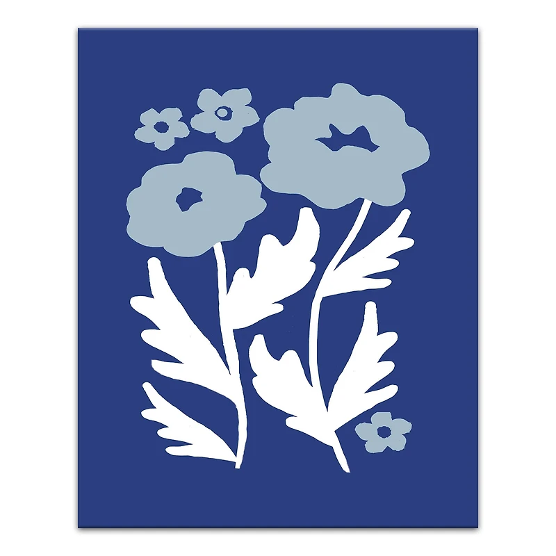 Modern Poppies 16" x 20" Canvas Wall Art