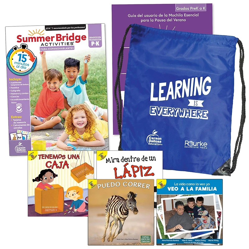 Summer Bridge Activities Summer Bridge Spanish Backpack for Grade PK-K