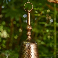 Glitzhome® 24" Retro Red Metal Bell Roof Birdhouse