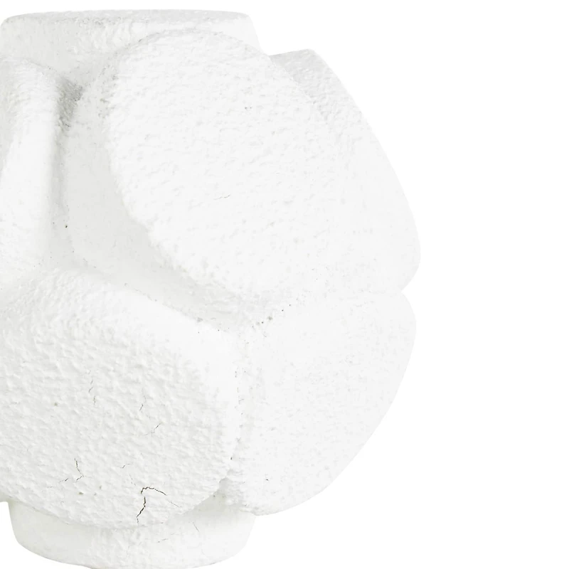 White Resin Textured Orbs Set